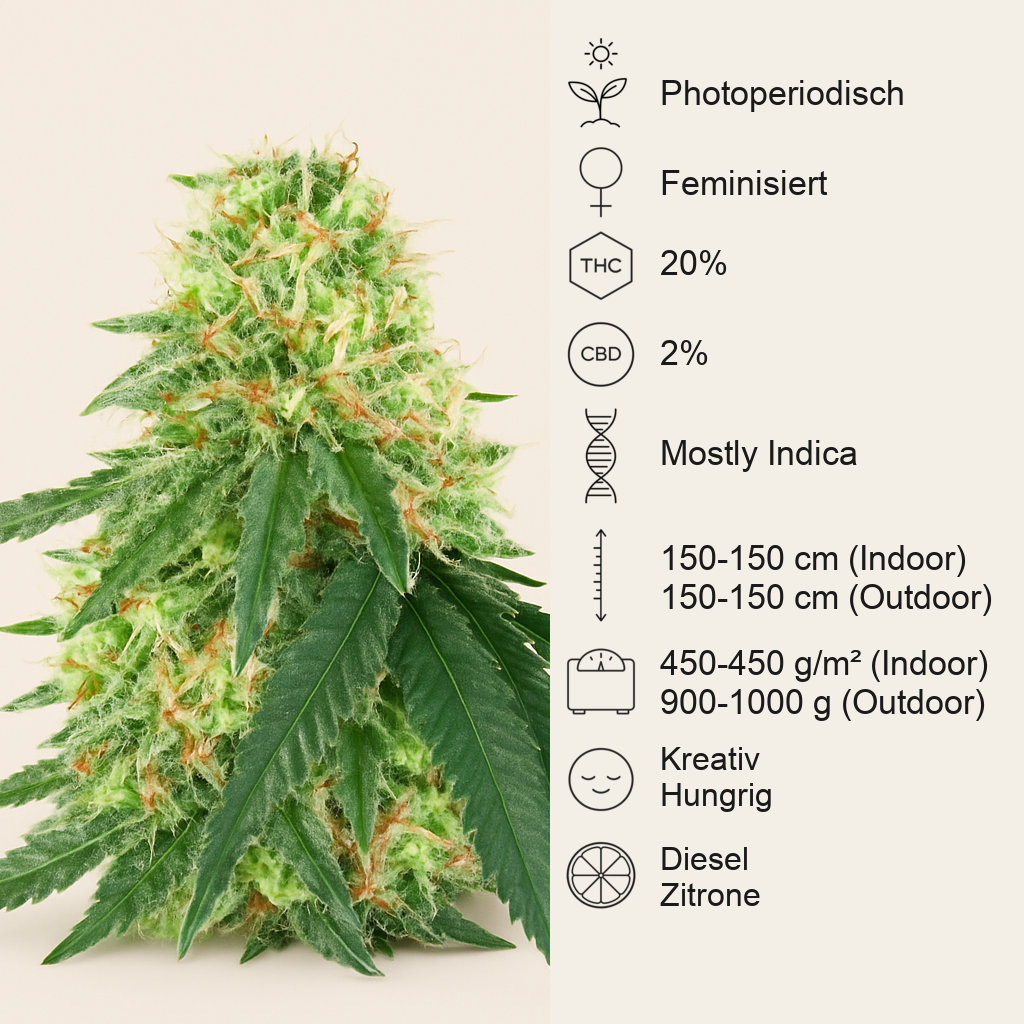 Lemon OG feminisierte Samen (AlphaFem Seeds)