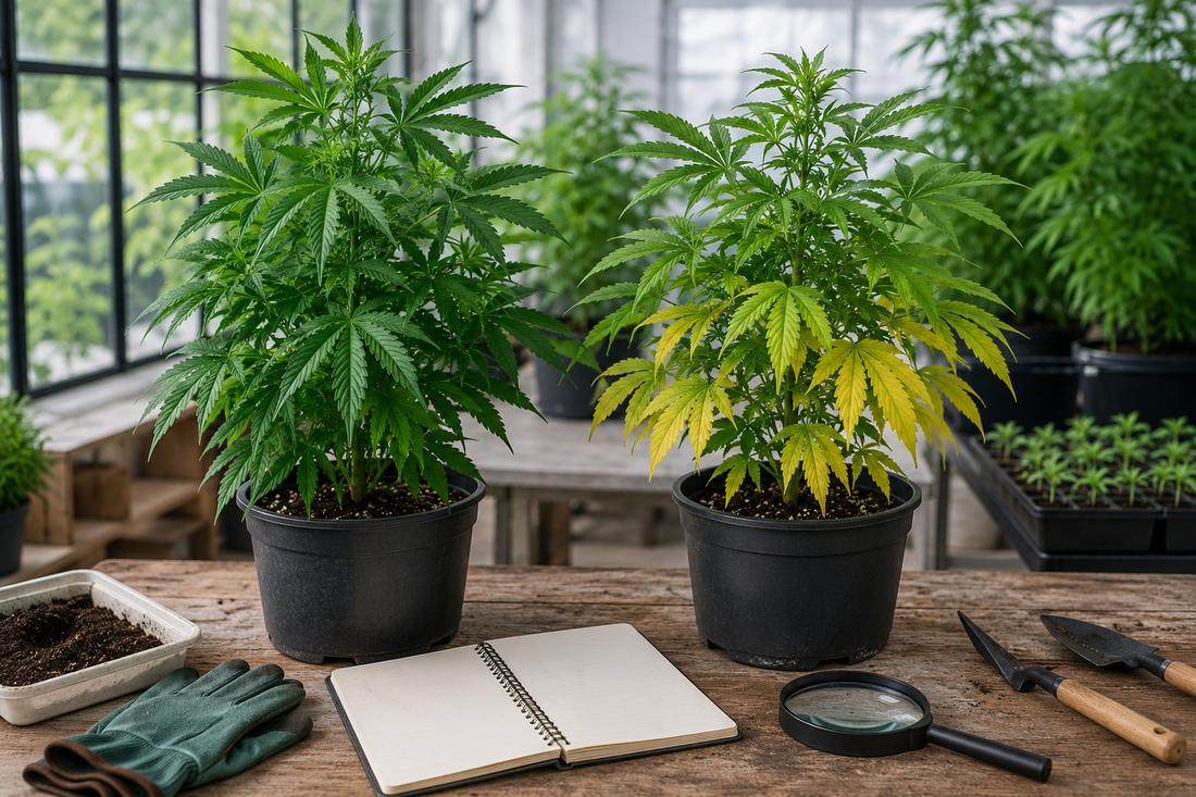 Gelbe Cannabisblätter erkennen und richtig behandeln: Ursachen, Tipps & Lösungen