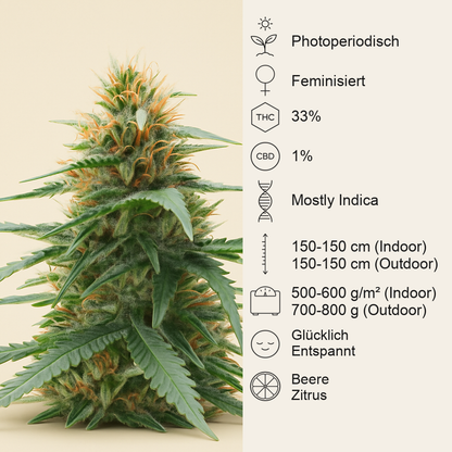 Northern Lights 10 of 10 feminisierte Samen (Seedkeepers)