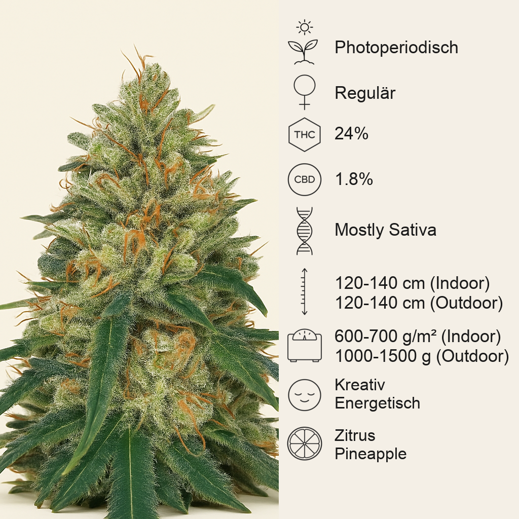 Pineapple Haze Regular (Barney's Farm) Cannabis-Samen