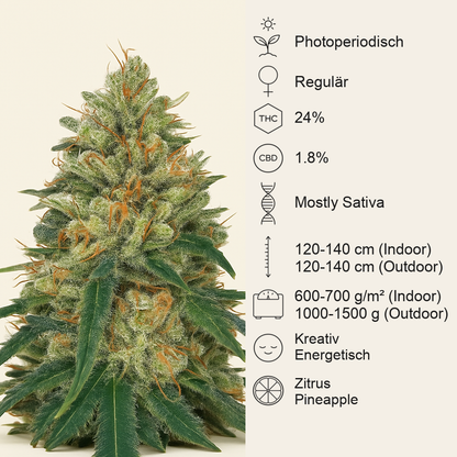 Pineapple Haze Regular (Barney's Farm) Cannabis-Samen