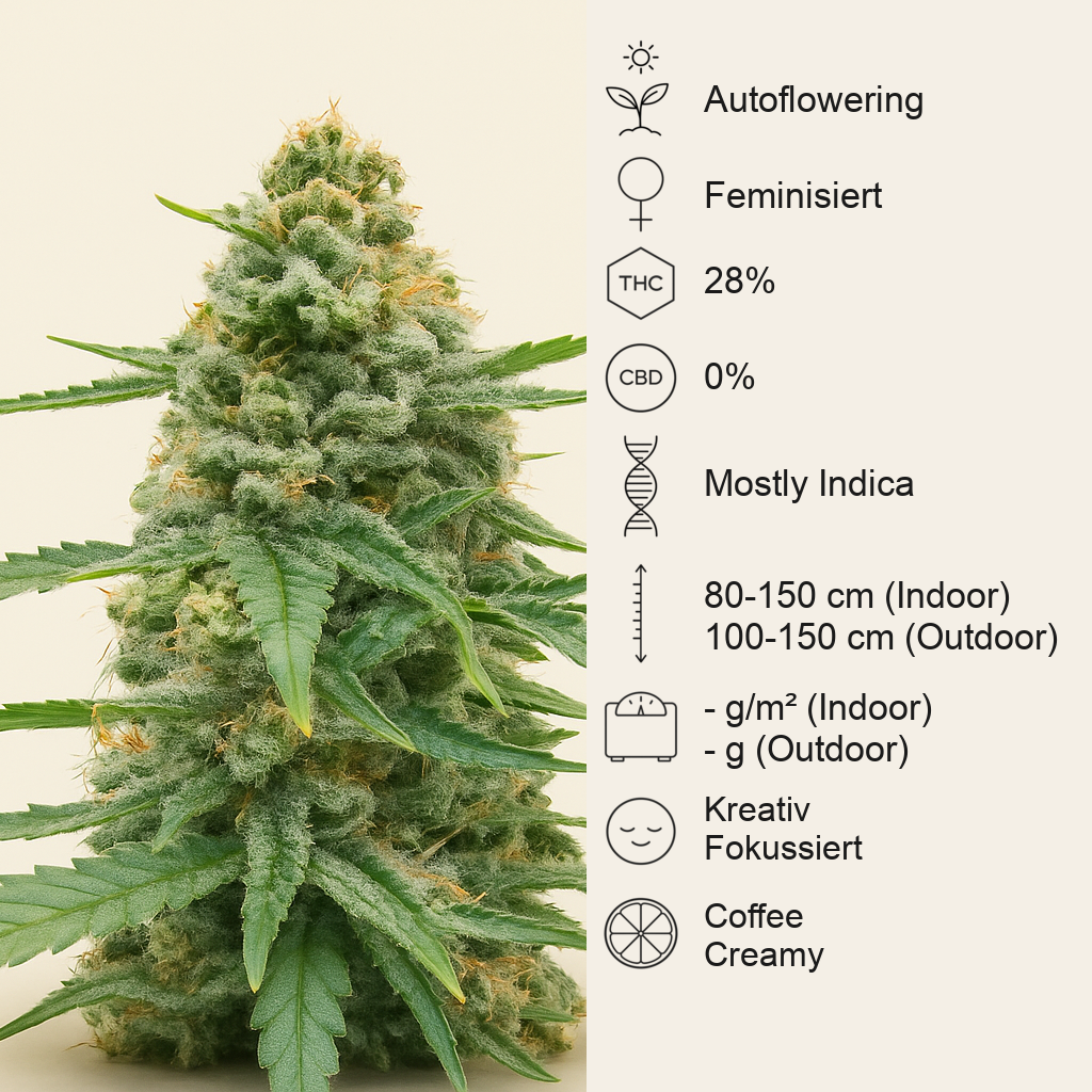 Vanilla Latte Autoflower feminisierte Samen (Humboldt Seed Company)
